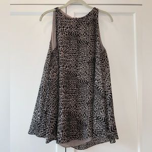Elizabeth and James Animal Print Tank Top Blouse